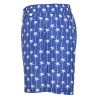 Short da bagno uomo blu stampa palme bianche